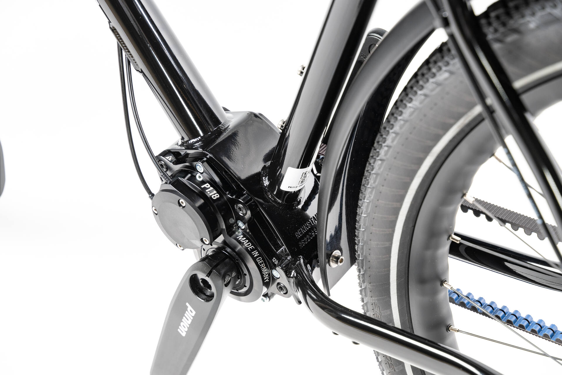 Pinion und Riemen